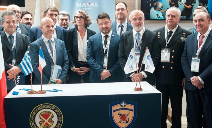 Signature of contracts Hellenic industries Euronaval 2022
